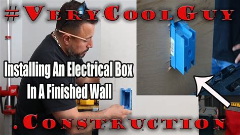 remove existing electrical box|replace existing electrical box.